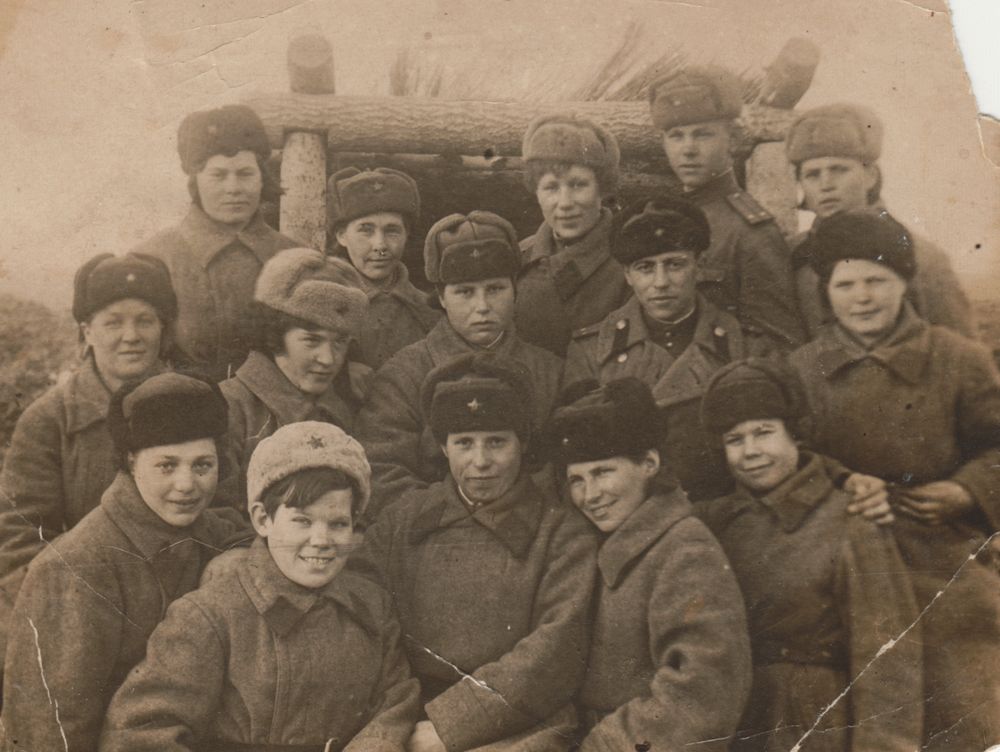 Raisa Brook. Artillery unit field photograph, 1942